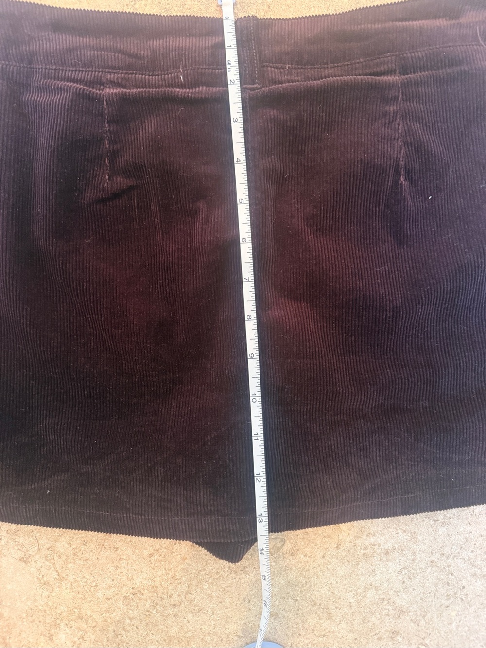 Altar'd State Plum Corduroy Mini Skort - Picture 6 of 6